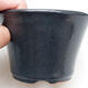 Ceramic bonsai bowl 10.5 x 10.5 x 6.5 cm, color gray - 2/3