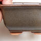 Ceramic bonsai bowl 10 x 10 x 6 cm, color brown - 2/3