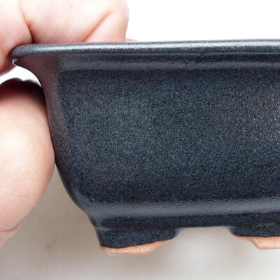 Ceramic bonsai bowl 10 x 10 x 6 cm, color gray - 2