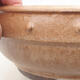 Ceramic bonsai bowl 18 x 18 x 7 cm, beige color - 2/3