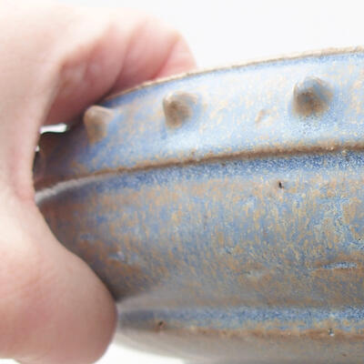 Ceramic bonsai bowl 24 x 24 x 7 cm, color blue - 2