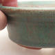 Ceramic bonsai bowl 11 x 11 x 4 cm, color green - 2/3