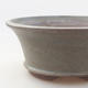 Ceramic bonsai bowl 10 x 10 x 4 cm, gray color - 2/3