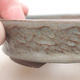 Ceramic bonsai bowl 10 x 10 x 3 cm, gray color - 2/3