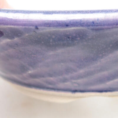 Ceramic bonsai bowl 15 x 15 x 4.5 cm, color purple - 2