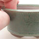 Ceramic bonsai bowl 9 x 9 x 4 cm, color green - 2/3