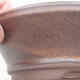 Ceramic bonsai bowl 14.5 x 14.5 x 4.5 cm, brown color - 2/3