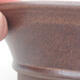 Ceramic bonsai bowl 14.5 x 14.5 x 4.5 cm, brown color - 2/3