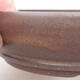 Ceramic bonsai bowl 15.5 x 15.5 x 4 cm, brown color - 2/3