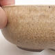 Ceramic bonsai bowl 10.5 x 10.5 x 5 cm, beige color - 2/3