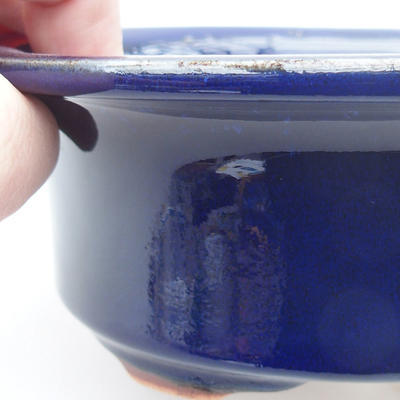 Ceramic bonsai bowl 19 x 15,5 x 6 cm, color blue - 2