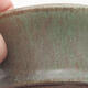 Ceramic bonsai bowl 10 x 10 x 4 cm, color green - 2/3