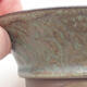 Ceramic bonsai bowl 9.5 x 6.5 x 3.5 cm, color brown-green - 2/3