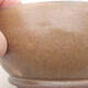 Ceramic bonsai bowl 10.5 x 10.5 x 6 cm, brown color - 2/3