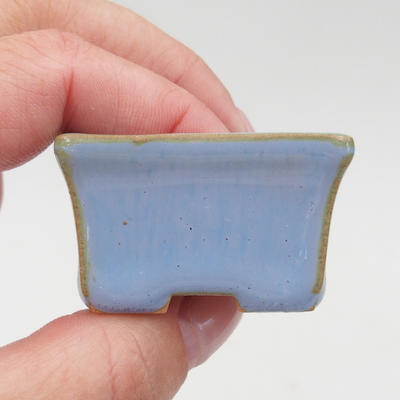 Mini bonsai bowl 4 x 3 x 2.5 cm, color blue - 2