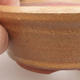 Ceramic bonsai bowl 10.5 x 10.5 x 4 cm, brown color - 2/3