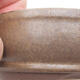 Ceramic bonsai bowl 8 x 8 x 3.5 cm, color brown - 2/3