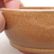 Ceramic bonsai bowl 9.5 x 9.5 x 4 cm, brown color - 2/3