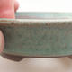 Ceramic bonsai bowl 9.5 x 9.5 x 2.5 cm, color green - 2/3
