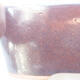 Ceramic bonsai bowl 23 x 18 x 7 cm, color brown - 2/4
