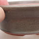 Ceramic bonsai bowl 11 x 11 x 4 cm, gray color - 2/3