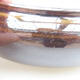 Ceramic bonsai bowl 15 x 15 x 6 cm, color brown - 2/3