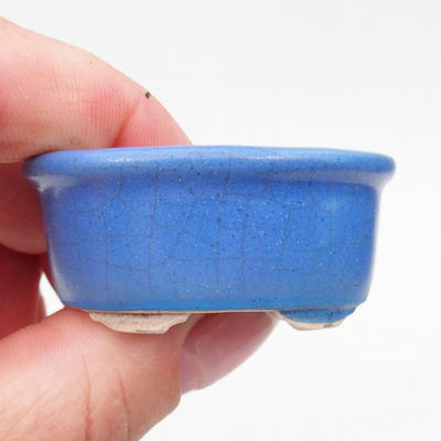 Mini bonsai bowl 4,5 x 4 x 2 cm, color blue - 2