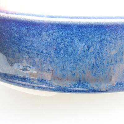 Ceramic bonsai bowl 18 x 18 x 4.5 cm, color blue - 2