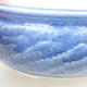 Ceramic bonsai bowl 13.5 x 13.5 x 5.5 cm, color blue - 2/3