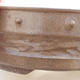 Ceramic bonsai bowl 25.5 x 25.5 x 8 cm, brown color - 2/3