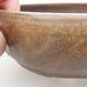 Ceramic bonsai bowl 15 x 15 x 5 cm, color brown - 2/3