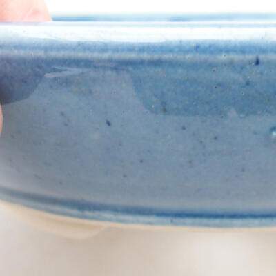 Ceramic bonsai bowl 15 x 15 x 4 cm, color blue - 2