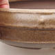 Ceramic bonsai bowl 19.5 x 19.5 x 5.5 cm, brown color - 2/3