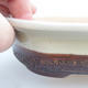 Ceramic bonsai bowl 16,5 x 12 x 4,5 cm, color beige - 2/3