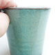 Ceramic bonsai bowl 8 x 8 x 8 cm, color green - 2/3