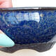 Ceramic bonsai bowl 10 x 10 x 5 cm, color blue - 2/3