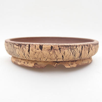 Ceramic bonsai bowl 20 x 20 x 4,5 cm, gray color - 2