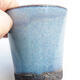 Ceramic bonsai bowl 7.5 x 7.5 x 8 cm, color blue - 2/3