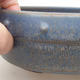 Ceramic bonsai bowl 16.5 x 16.5 x 5.5 cm, color blue - 2/3