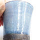 Ceramic bonsai bowl 7 x 7 x 7 cm, color blue - 2/3