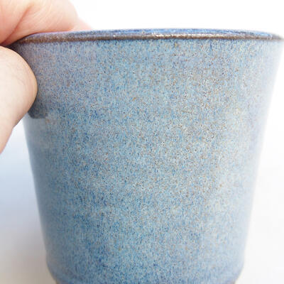 Ceramic bonsai bowl 8 x 8 x 7 cm, color blue - 2