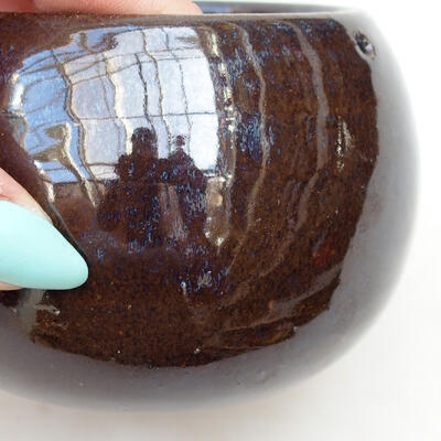 Ceramic Bowl 10 x 10 x 7 cm, color brown - 2