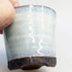 Ceramic bonsai bowl 8 x 8 x 7 cm, color blue - 2/3