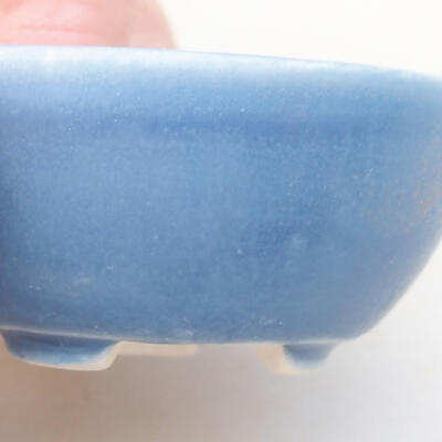 Mini bonsai bowl 3.5 x 3.5 x 2 cm, color blue - 2