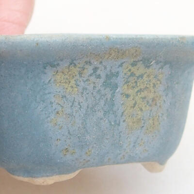 Mini bonsai bowl 4 x 3 x 2 cm, color blue - 2