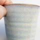 Ceramic bonsai bowl 7.5 x 7.5 x 8 cm, color blue - 2/3