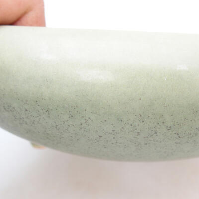 Ceramic bonsai bowl 20 x 20 x 6.5 cm, color green - 2