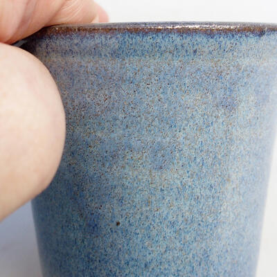 Ceramic bonsai bowl 7.5 x 7.5 x 7 cm, color blue - 2