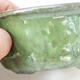 Ceramic bonsai bowl 13 x 11.5 x 5.5 cm, color green metallic - 2/3
