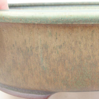 Ceramic bonsai bowl 24 x 20 x 7.5 cm, color green - 2